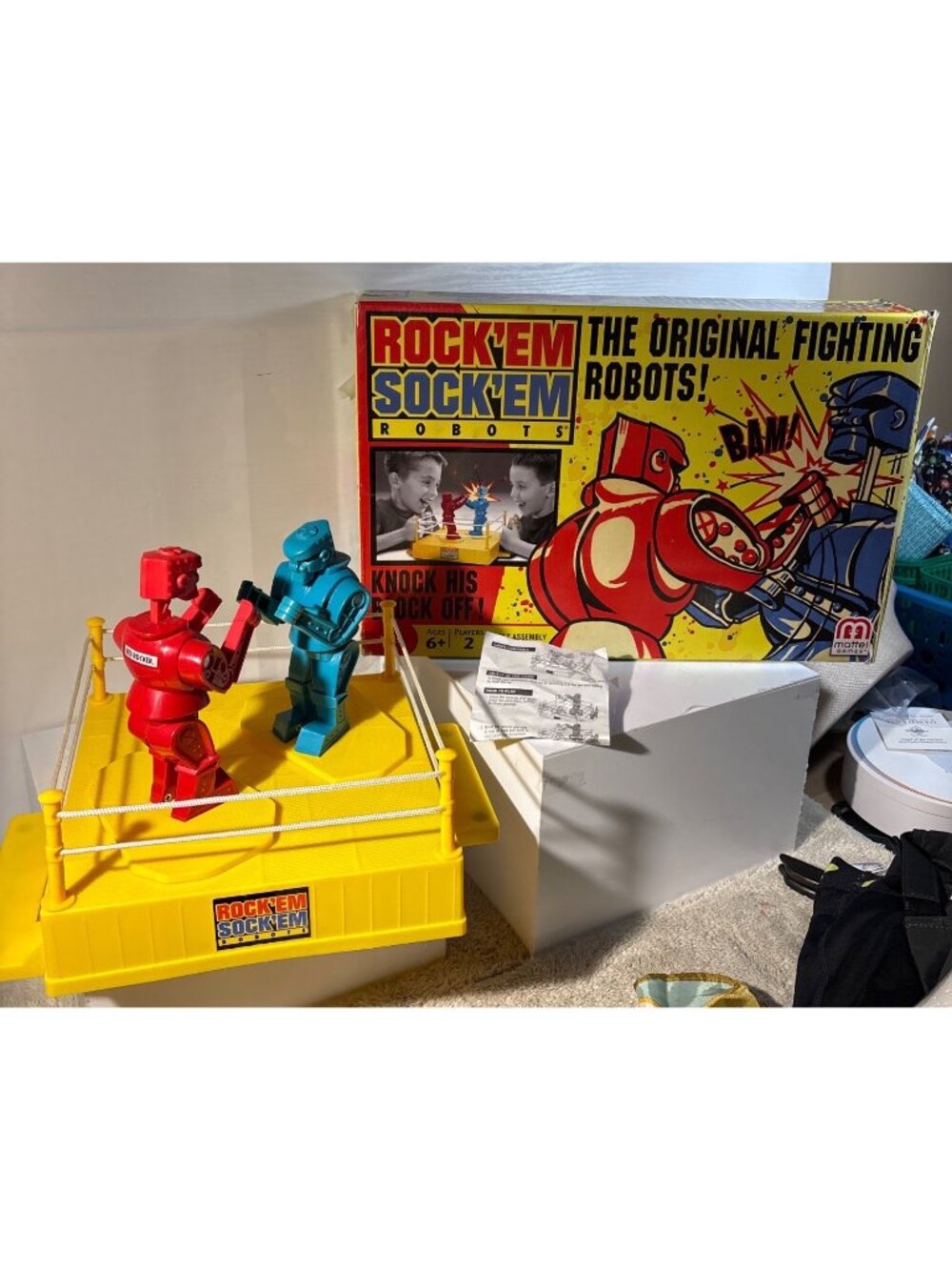 RockEm SockEm Robots 2012 Fighting Game By Mattel Missing Controllers